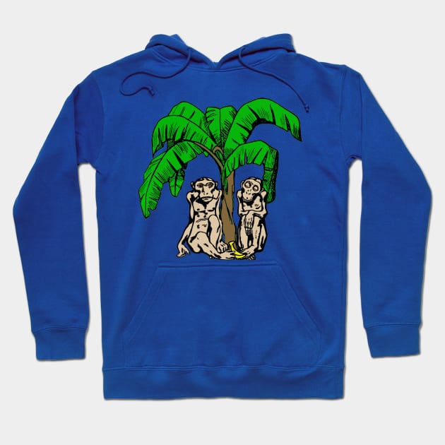 Funky Monkeys Hoodie by Izmet